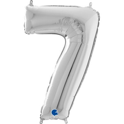 Grabo 097S Palloncino Numerico in Foglio Argento - Tipo: Giocattolo, Dimensione: 102cm Grabo 097S Palloncino Numerico in Foglio Argento - Tipo: Giocattolo, Dimensione: 102cm