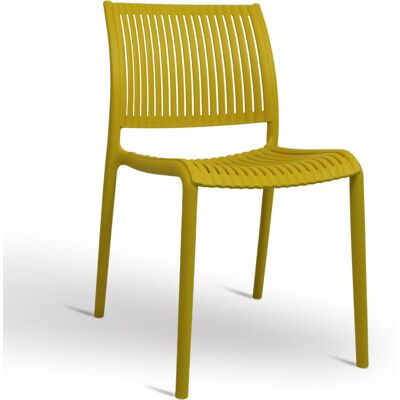 OKAFFAREFATTO - Aurora - Amarillo mostaza - Plástico - Silla OKAFFAREFATTO - Aurora - Amarillo mostaza - Plástico - Silla
