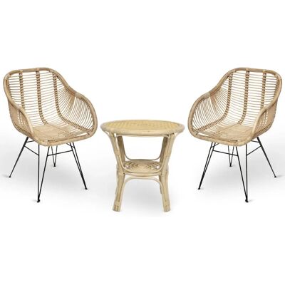 Okaffarefatto - Desy - Bambú - Patas de hierro - Dining set Okaffarefatto - Desy - Bambú - Patas de hierro - Dining set