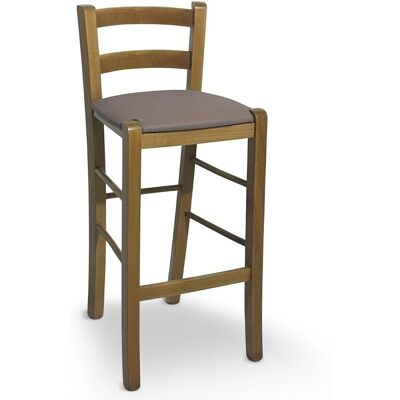 OKAFFAREFATTO - Nogal Claro Respaldo - Light Walnut Backrest - Bar Stool OKAFFAREFATTO - Nogal Claro Respaldo - Light Walnut Backrest - Bar Stool