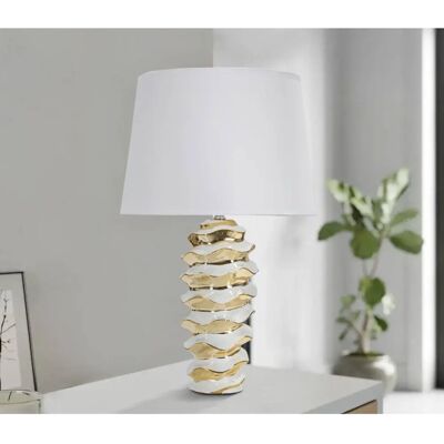DMORA - Lámpara de mesa Baressa - Moderna, Elegante, Ahorro de espacio - Lámpara de mesa DMORA - Lámpara de mesa Baressa - Moderna, Elegante, Ahorro de espacio - Lámpara de mesa