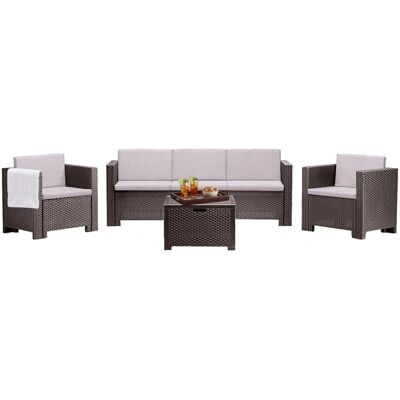 Italienisches Outdoor-Lounge-Set - Komfortabel, Wetterfest, Elegant Italienisches Outdoor-Lounge-Set - Komfortabel, Wetterfest, Elegant
