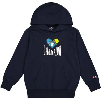 Champion Sky Captain Bluza z kapturem dla dzieci - Unisex Niebieska XL Champion Sky Captain Bluza z kapturem dla dzieci - Unisex Niebieska XL
