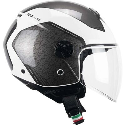 FLO - CGM 167L FLO BICO - Bianco Grigio - M1 - Helmet FLO - CGM 167L FLO BICO - Bianco Grigio - M1 - Helmet