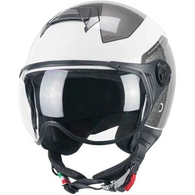 CGM - 167L FLO - Bianco Grigio - M2 - Casco CGM - 167L FLO - Bianco Grigio - M2 - Casco