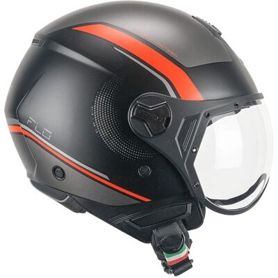 CGM - 167M FLO DOT - Nero Arancione fluo opaco - XL CGM - 167M FLO DOT - Nero Arancione fluo opaco - XL