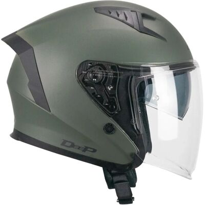 CGM - 127A Deep Mono - Verde opaco - S - Casco CGM - 127A Deep Mono - Verde opaco - S - Casco
