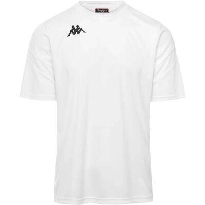 Camiseta Branca Kappa de Corte Regular - Roupa Esportiva Camiseta Branca Kappa de Corte Regular - Roupa Esportiva