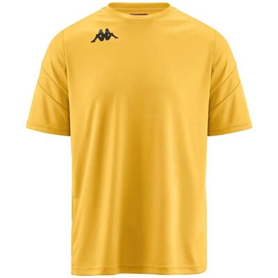 Camiseta Amarilla de Manga Corta Kappa Dovo - Deporte Camiseta Amarilla de Manga Corta Kappa Dovo - Deporte