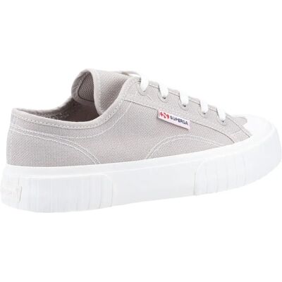 Superga 2630 Streep Grijze Sneakers - Sneakers Superga 2630 Streep Grijze Sneakers - Sneakers