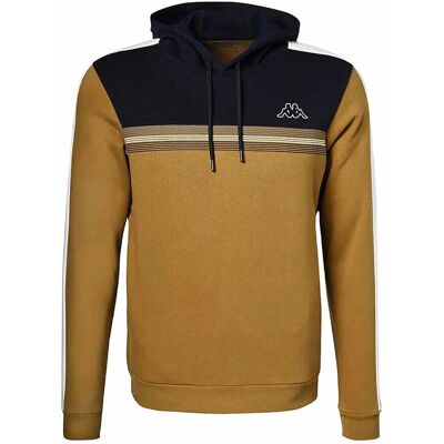 Sudadera con capucha para hombre Kappa Ocre Sudadera con capucha para hombre Kappa Ocre