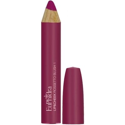 Euphidra Lip & Cheek Rossetto Blush Colore 01 - Pastello sfumabile per labbra e guance Euphidra Lip & Cheek Rossetto Blush Colore 01 - Pastello sfumabile per labbra e guance