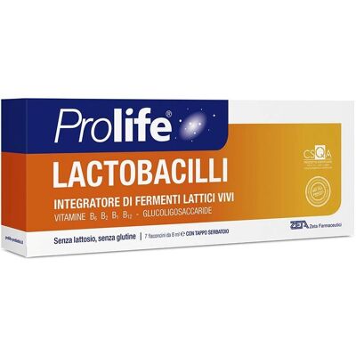 Zeta Farmaceutici Spa Prolife Lactobacilli - 7 Fialette, Probiotico, Supporto Digestivo Zeta Farmaceutici Spa Prolife Lactobacilli - 7 Fialette, Probiotico, Supporto Digestivo