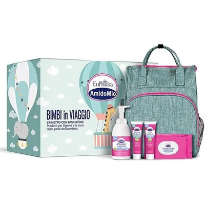 Set regalo viaggio bebè Euphidra - Prodotti essenziali per la cura del bambino Set regalo viaggio bebè Euphidra - Prodotti essenziali per la cura del bambino