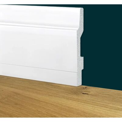 Eternal Parquet Dubai 130x15x2000mm Battiscopa Bianco Resistente agli Urti - Battiscopa Eternal Parquet Dubai 130x15x2000mm Battiscopa Bianco Resistente agli Urti - Battiscopa