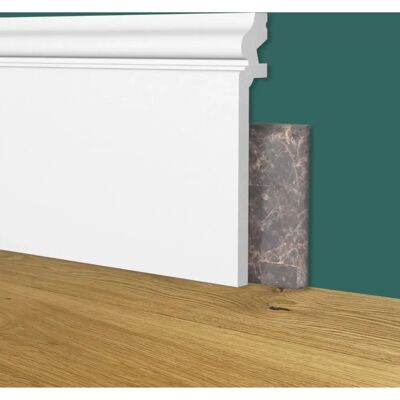 Eternal Parquet Listello in marmo bianco alto - Resistente agli urti - 2m Eternal Parquet Listello in marmo bianco alto - Resistente agli urti - 2m