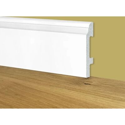 Eternal Parquet Battiscopa Bianco - Resistente agli Urti, Facile da Installare Eternal Parquet Battiscopa Bianco - Resistente agli Urti, Facile da Installare