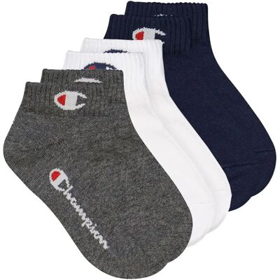 Champion 3-pack Quarter Sokken - Blauw - Maat: 39/42 - Unisex Champion 3-pack Quarter Sokken - Blauw - Maat: 39/42 - Unisex