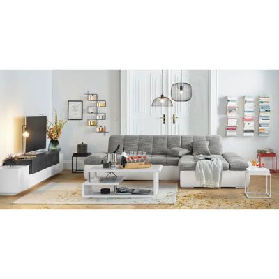 INOSIGN Coro TV-Schrank - Modern, FSC, Weiß/Schiefer - 240cm INOSIGN Coro TV-Schrank - Modern, FSC, Weiß/Schiefer - 240cm