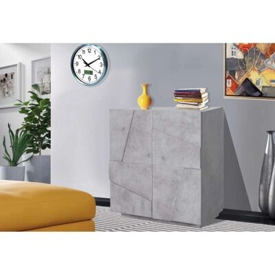 Ahd Amazing Home Design - Aparador moderno con 2 puertas y 2 estantes - Mueble Ahd Amazing Home Design - Aparador moderno con 2 puertas y 2 estantes - Mueble