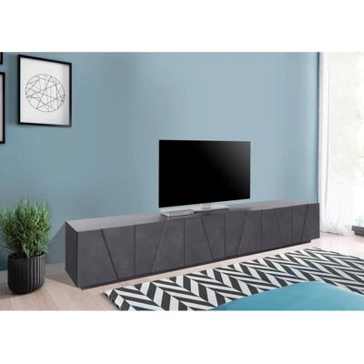 Ahd Amazing Home Design - Moderner TV-Schrank - 6 Türen, 3 Regale - Ardesia Ahd Amazing Home Design - Moderner TV-Schrank - 6 Türen, 3 Regale - Ardesia
