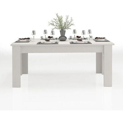 TECNOS JESI Mesa de comedor extensible blanca/eiche - Mesa de comedor TECNOS JESI Mesa de comedor extensible blanca/eiche - Mesa de comedor