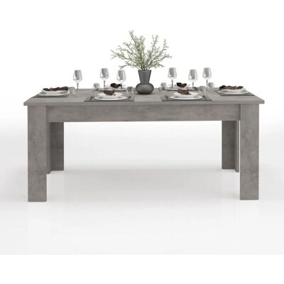 TECNOS JSI Mesa Extensible Plateado Beton Mate - Mesa Rectangular TECNOS JSI Mesa Extensible Plateado Beton Mate - Mesa Rectangular