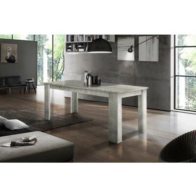 TECNOS Jesi Mesa Extensible de Concreto Gris - Mesa de Comedor TECNOS Jesi Mesa Extensible de Concreto Gris - Mesa de Comedor