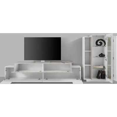INOSIGN Coro Mobili da Parete - 200cm - Moderno Bianco & Grigio INOSIGN Coro Mobili da Parete - 200cm - Moderno Bianco & Grigio