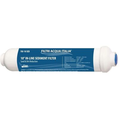Filtri Acqua Italia FAI10SEDIM - Filtro sedimenti 10" Micron 5 - Filtro acqua Filtri Acqua Italia FAI10SEDIM - Filtro sedimenti 10" Micron 5 - Filtro acqua