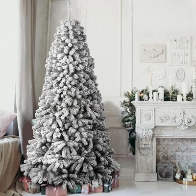 Árbol de Navidad BAKAJI 180cm Efecto Nieve Blanco - 1056 Ramas Súper Denso Árbol de Navidad BAKAJI 180cm Efecto Nieve Blanco - 1056 Ramas Súper Denso