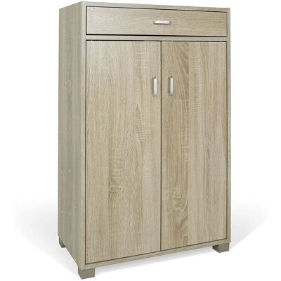 Bakaji - Armoire à chaussures 5 étagères Double porte anti-poussière - Rangement chaussures - Publicité Bakaji - Armoire à chaussures 5 étagères Double porte anti-poussière - Rangement chaussures - Publicité