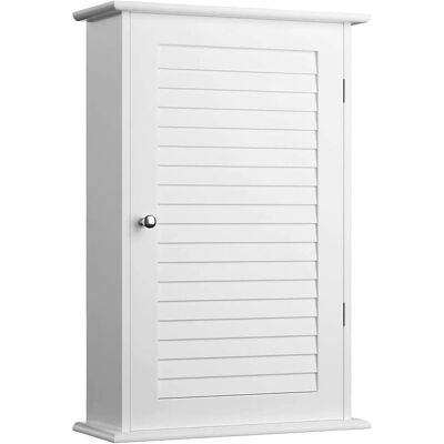 Armoire murale blanche Bakaji - Armoire de salle de bain - 40x16x60cm Armoire murale blanche Bakaji - Armoire de salle de bain - 40x16x60cm