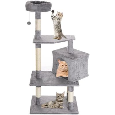 Bakaji Cat Tree and Scratching Post - Large Multi-Activity Cat Tree Bakaji Cat Tree and Scratching Post - Large Multi-Activity Cat Tree