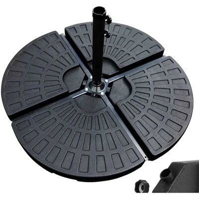 BAKAJI Base per Ombrellone 4x Croce - Grey - 4 parts - Fillable Umbrella Base BAKAJI Base per Ombrellone 4x Croce - Grey - 4 parts - Fillable Umbrella Base