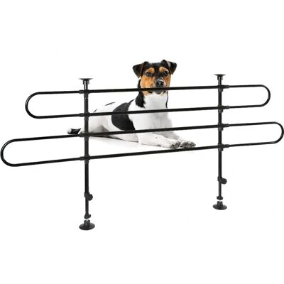 BAKAJI Car Dog Barrier - Adjustable, Universal Fit, No Screws BAKAJI Car Dog Barrier - Adjustable, Universal Fit, No Screws