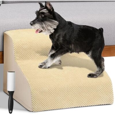 BAKAJI Huisdiertrap Beige 2 Treden - Huisdieraccessoire BAKAJI Huisdiertrap Beige 2 Treden - Huisdieraccessoire