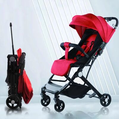 Easy - Ultra - Rosso - Chiusura facilitata con una mano - Passeggino Easy - Ultra - Rosso - Chiusura facilitata con una mano - Passeggino
