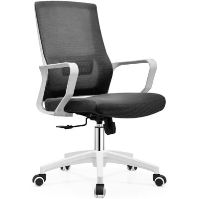 Shally Dogan Bureaustoel - Zwart & Wit Ergonomische Bureaustoel Shally Dogan Bureaustoel - Zwart & Wit Ergonomische Bureaustoel