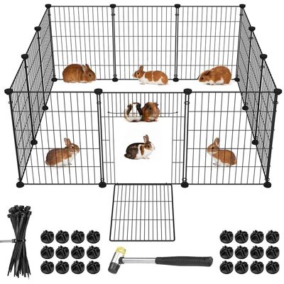 BAKAJI - Recinto Animali - 110.5x75x49 cm - Small animal pen BAKAJI - Recinto Animali - 110.5x75x49 cm - Small animal pen