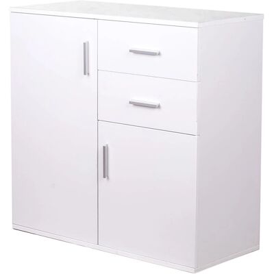 BAKAJI - MADIA-2C-STD - Wit - MDF - Opslagkast BAKAJI - MADIA-2C-STD - Wit - MDF - Opslagkast
