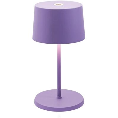 ZAFFERANO Zafferano Olivia Pro Mini Lila Wiederaufladbare LED Tischlampe ZAFFERANO Zafferano Olivia Pro Mini Lila Wiederaufladbare LED Tischlampe