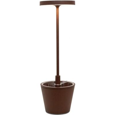 Lampada da tavolo LED Corten Zafferano ricaricabile - Interno/esterno Lampada da tavolo LED Corten Zafferano ricaricabile - Interno/esterno