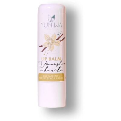 Balsamo labbra protettivo vaniglia e karité - Yuniwa Cosmetics Balsamo labbra protettivo vaniglia e karité - Yuniwa Cosmetics