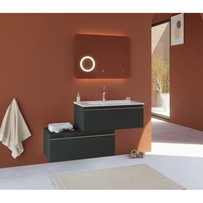 Kiamami Valentina - Mobile Badezimmer Dunkelgrau 120cm mit Schubladen Kiamami Valentina - Mobile Badezimmer Dunkelgrau 120cm mit Schubladen