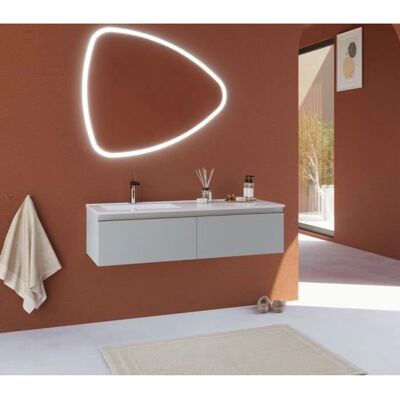 Kiamami Valentina - Wandmontiertes Badezimmermöbel Grau Hell 120cm Kiamami Valentina - Wandmontiertes Badezimmermöbel Grau Hell 120cm
