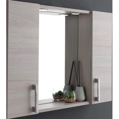 Kiamami Valentina Badezimmer Spiegel Schrank - LED Beleuchtung - 77cm Kiamami Valentina Badezimmer Spiegel Schrank - LED Beleuchtung - 77cm