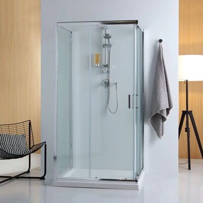 Kiamami Valentina - Cabina de Ducha Moderna de 3 Lados - 80x100cm Kiamami Valentina - Cabina de Ducha Moderna de 3 Lados - 80x100cm