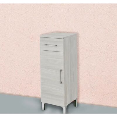 Meubles de Salle de Bain Kiamami Valentina - 30cm Chêne Gris Porte et Tiroir Réversibles - Publicité Meubles de Salle de Bain Kiamami Valentina - 30cm Chêne Gris Porte et Tiroir Réversibles - Publicité