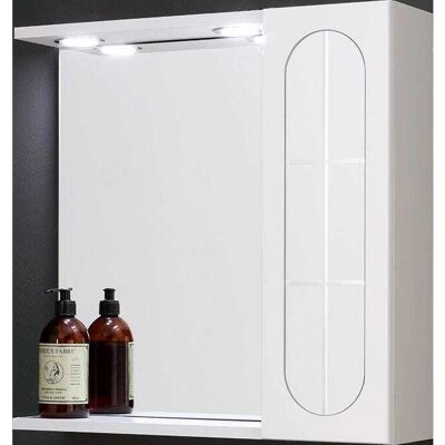 Espejo de Baño Blanco Kiamami Valentina con Gabinete de Pared - 58cm Espejo de Baño Blanco Kiamami Valentina con Gabinete de Pared - 58cm